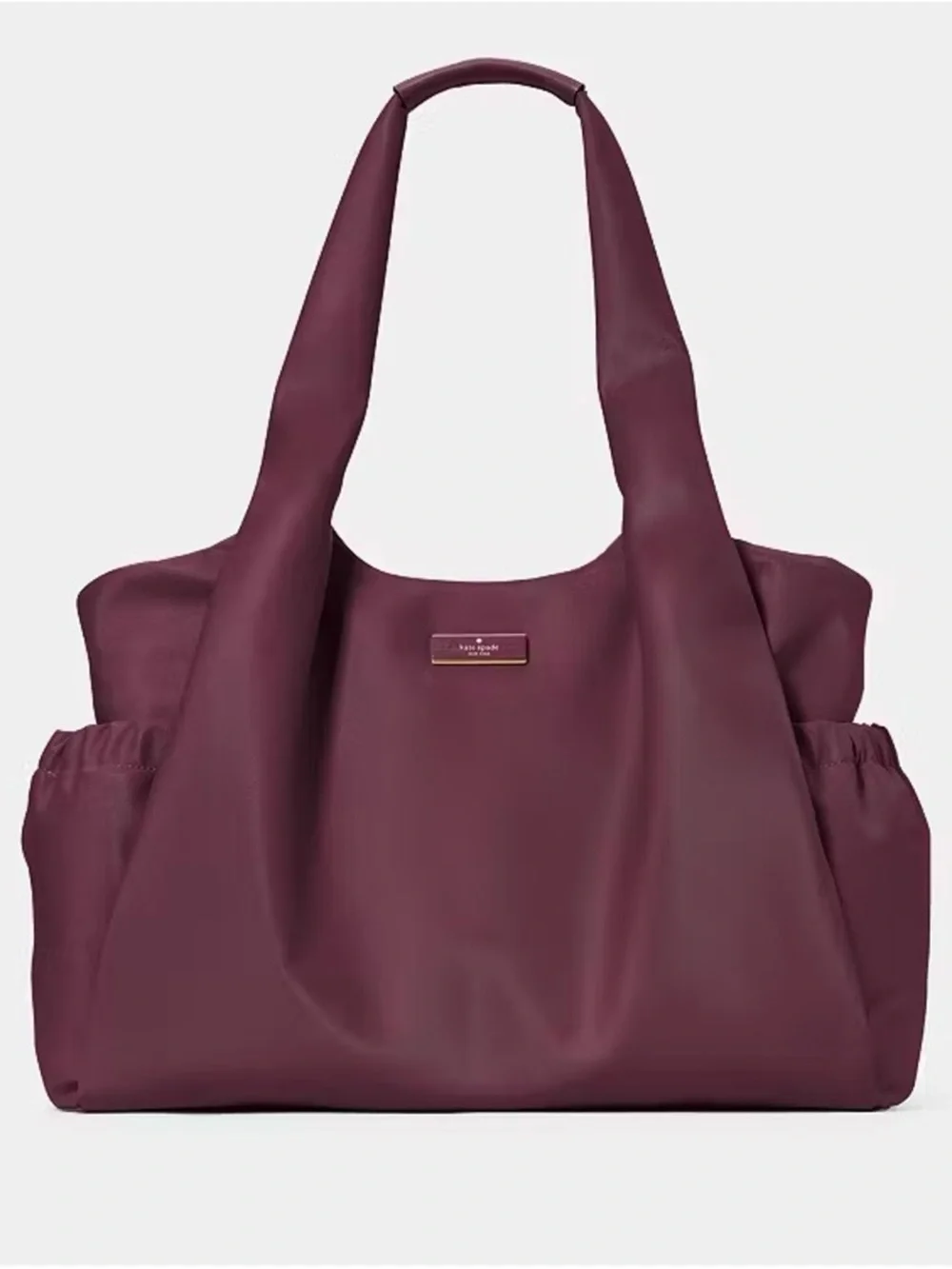 KATE SPADE Carter Nylon Large Baby Bag Deep Cherry